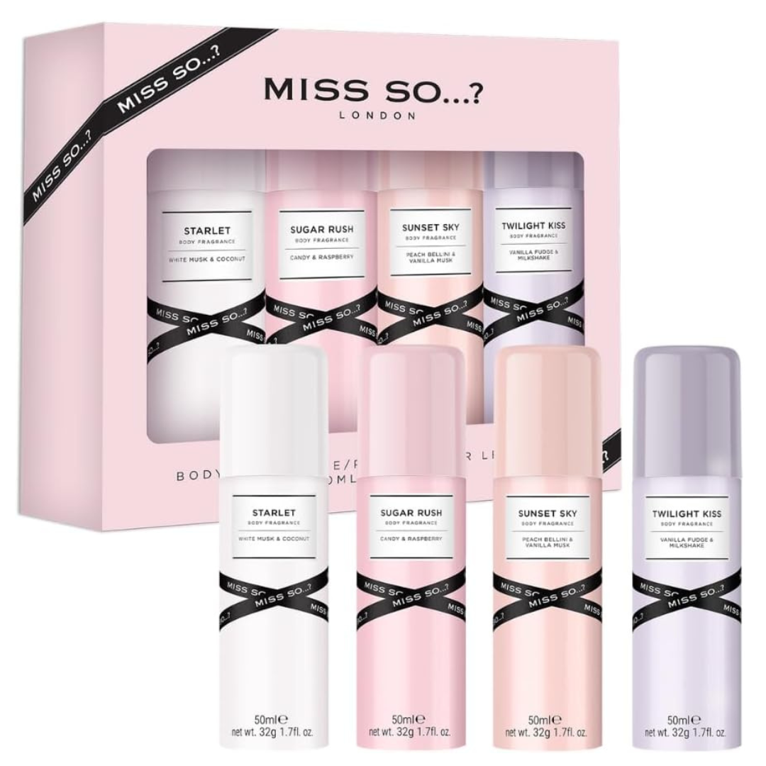 Miss So...? Mini Galore Womens Body fragrance Gift Set 4x50ml