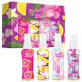Body Mist By So…? Womens Mini Body Mist Gift Set, with Pink Grapefruit, Vanilla, Candy Floss & Sweet Pea, Fragrance Spray Set (4x50ml)