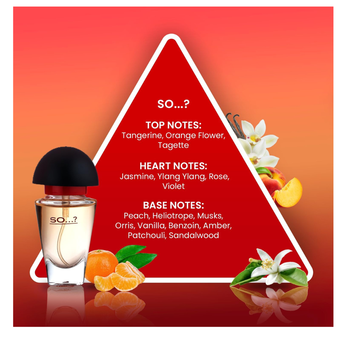 So…? Trio Three For Me Womens Eau de Toilette Perfume Gift Set, Travel Size Perfume for Women (3x15ml)