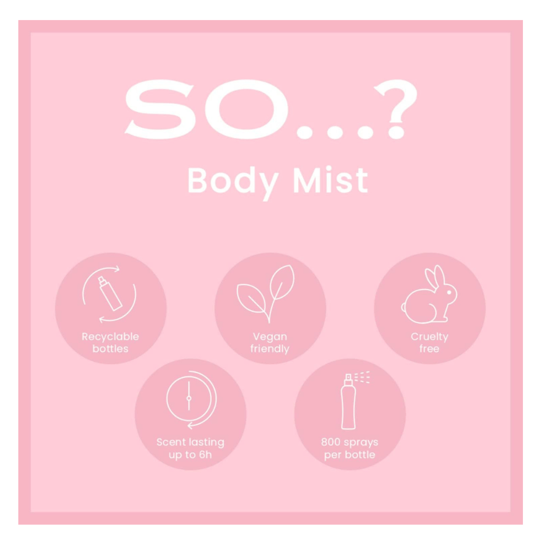 So…? Summer Escapes Womens Mykonos Nights Body Mist Fragrance Spray 200ml