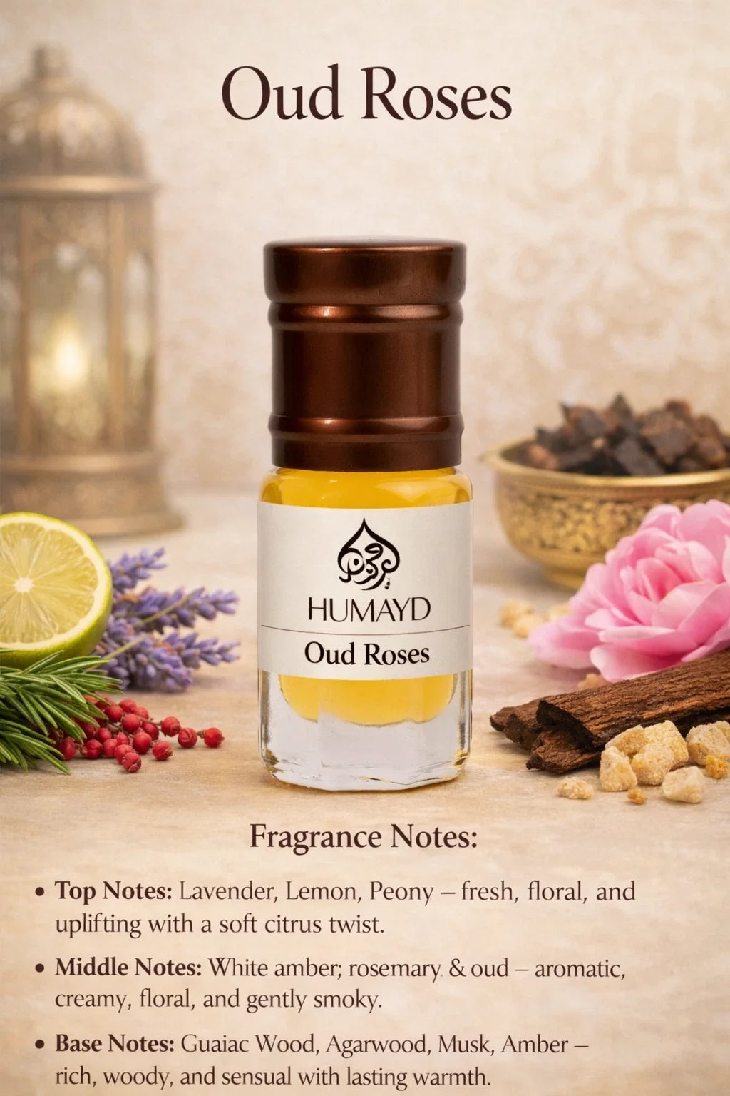 HUMAYD Perfume Oil Unisex | Musk | Oud | Attar | Fragrance | Roll On | Choose Any Scent 3ml