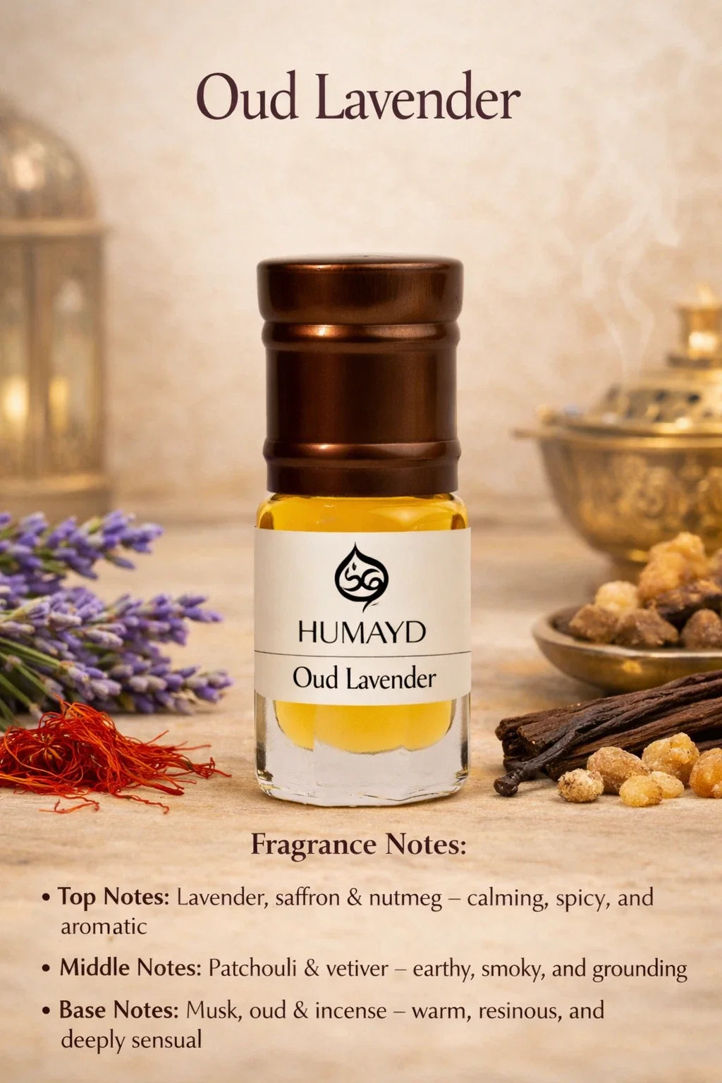 HUMAYD Perfume Oil Unisex | Musk | Oud | Attar | Fragrance | Roll On | Choose Any Scent 3ml