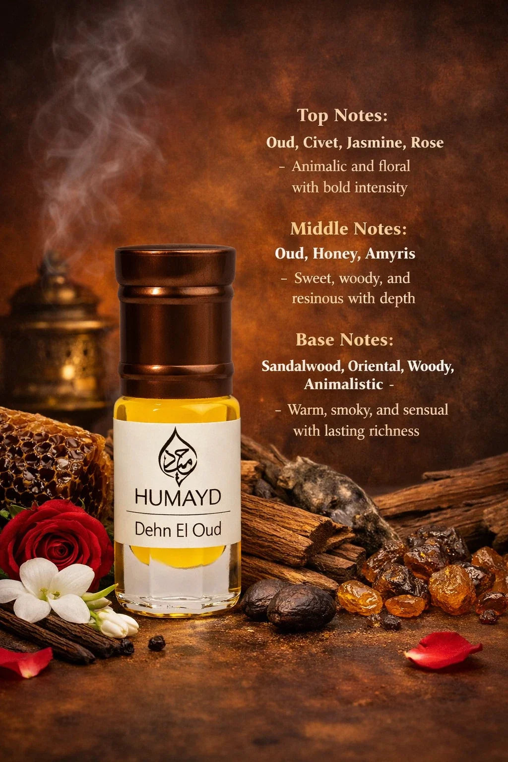 HUMAYD Perfume Oil Unisex | Musk | Oud | Attar | Fragrance | Roll On | Choose Any Scent 3ml