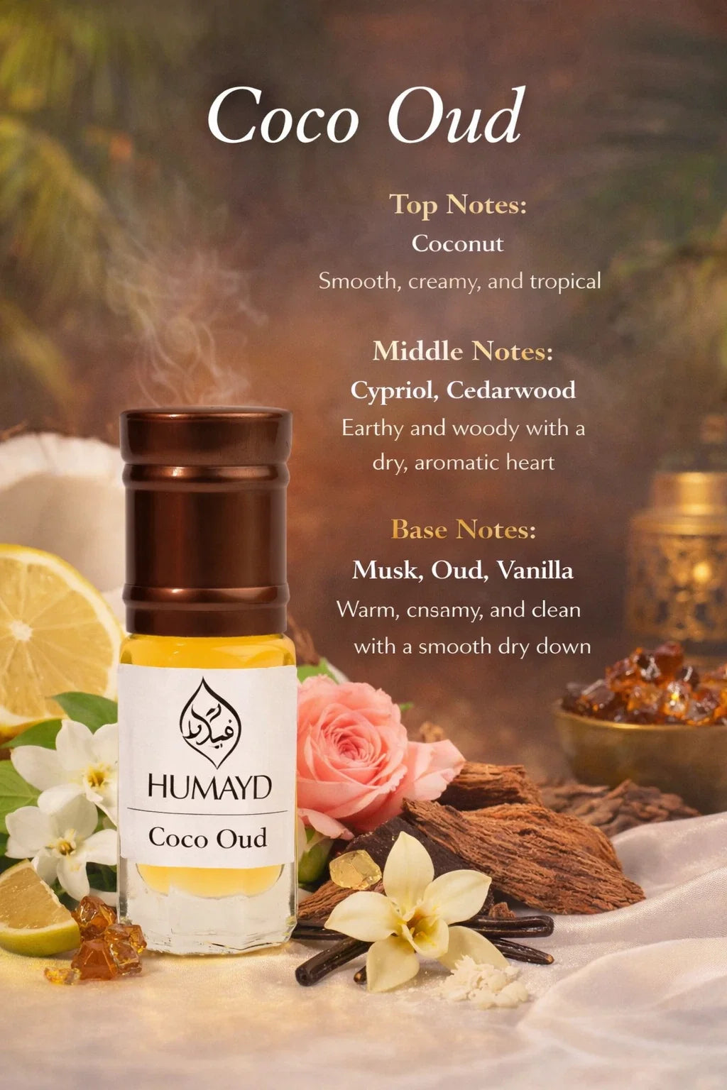 HUMAYD Perfume Oil Unisex | Musk | Oud | Attar | Fragrance | Roll On | Choose Any Scent 3ml