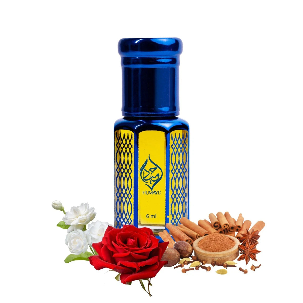 HUMAYD Pink Amber Perfume Oil Unisex | Arabian Roll-On Floral Musk Fragrance 6ml