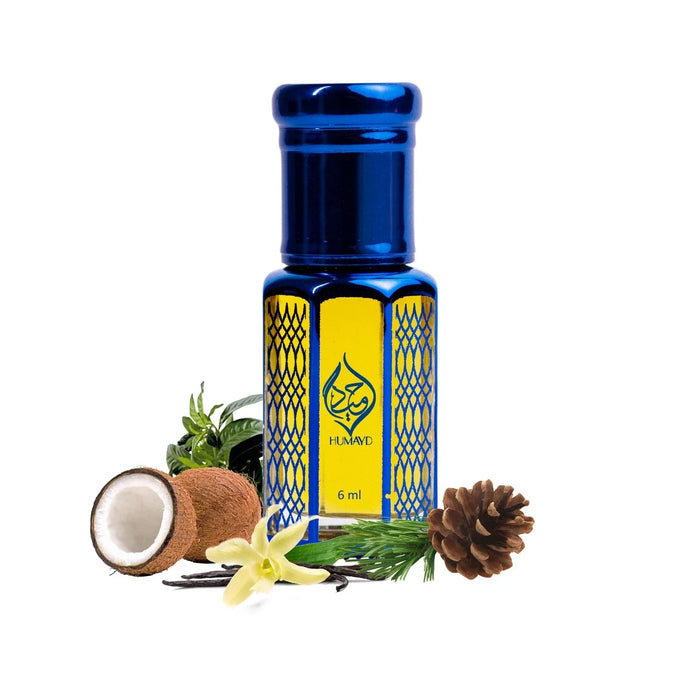 HUMAYD Coco Oud Perfume Oil Unisex | Arabian Coconut Attar Alcohol-Free 6ml