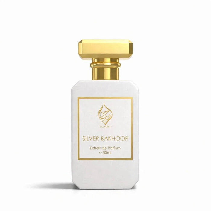 HUMAYD Silver Bakhoor Perfume Unisex| Arabian Floral Spicy Fragrance Oil 50ml