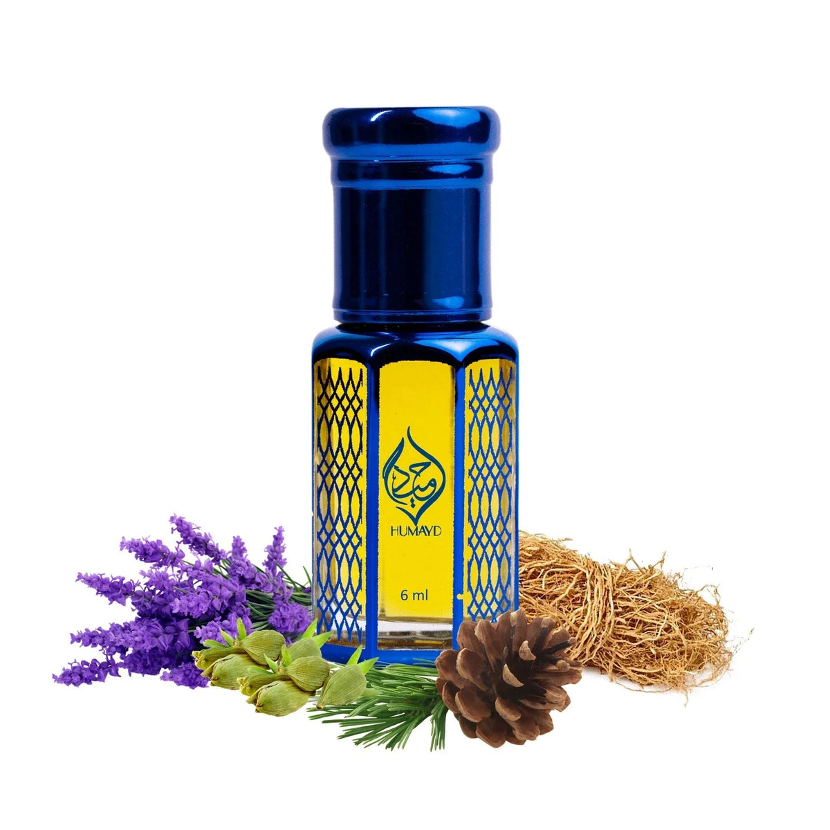 HUMAYD Silver Bakhoor Perfume Oil Unisex | Alcohol-Free Fragrance Attar 6ml