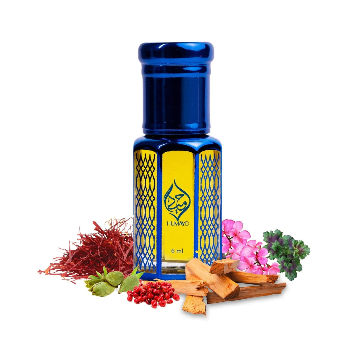 HUMAYD Amber Leather Perfume Oil for Men | Concentrated Oud Roll-On 6ml