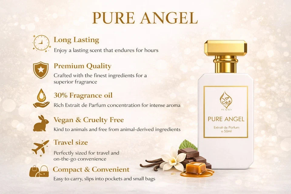 HUMAYD Pure Angel Extrait de Parfum for Women | Gourmand Floral Scent 50ml