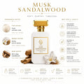 HUMAYD Musk Sandalwood Extrait de Parfum Unisex | Woody Musk Fragrance | 50ml