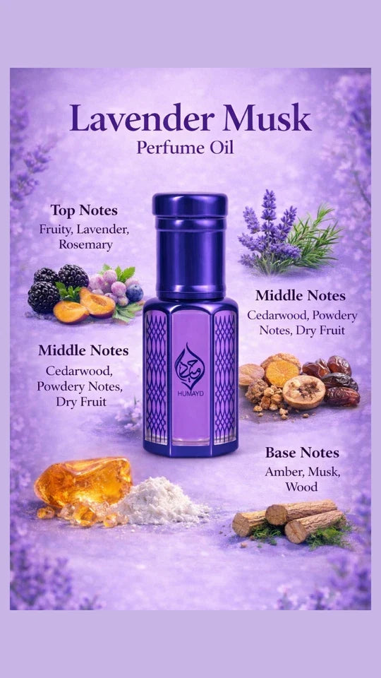 6ml Musk Perfume Oils – Arabian Attar Roll-On, Long Lasting & Alcohol Free