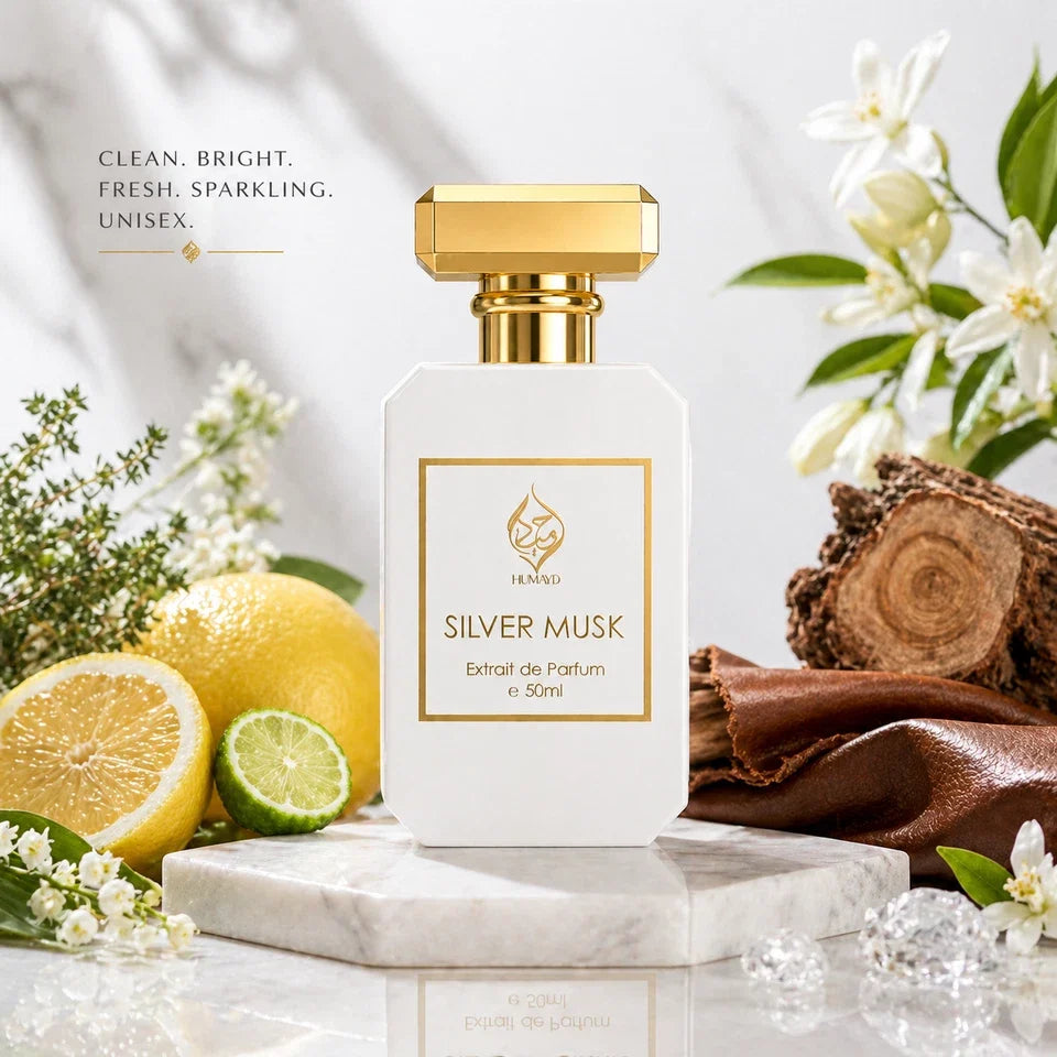 HUMAYD Silver Musk Extrait de Parfum Unisex | Citrus Floral Musk 50ml