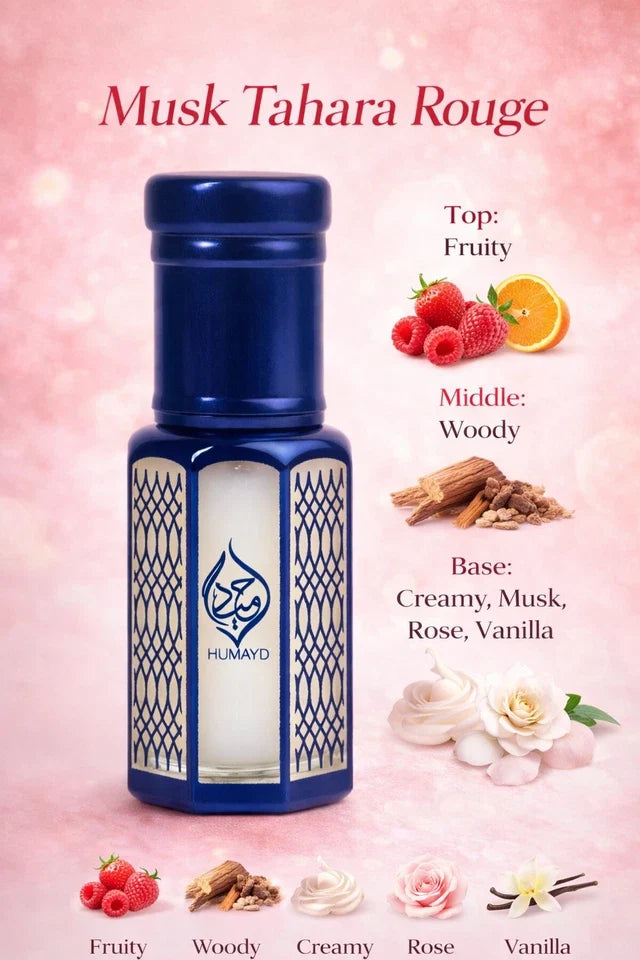 6ml Musk Perfume Oils – Arabian Attar Roll-On, Long Lasting & Alcohol Free