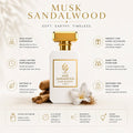 HUMAYD Musk Sandalwood Extrait de Parfum Unisex | Woody Musk Fragrance | 50ml