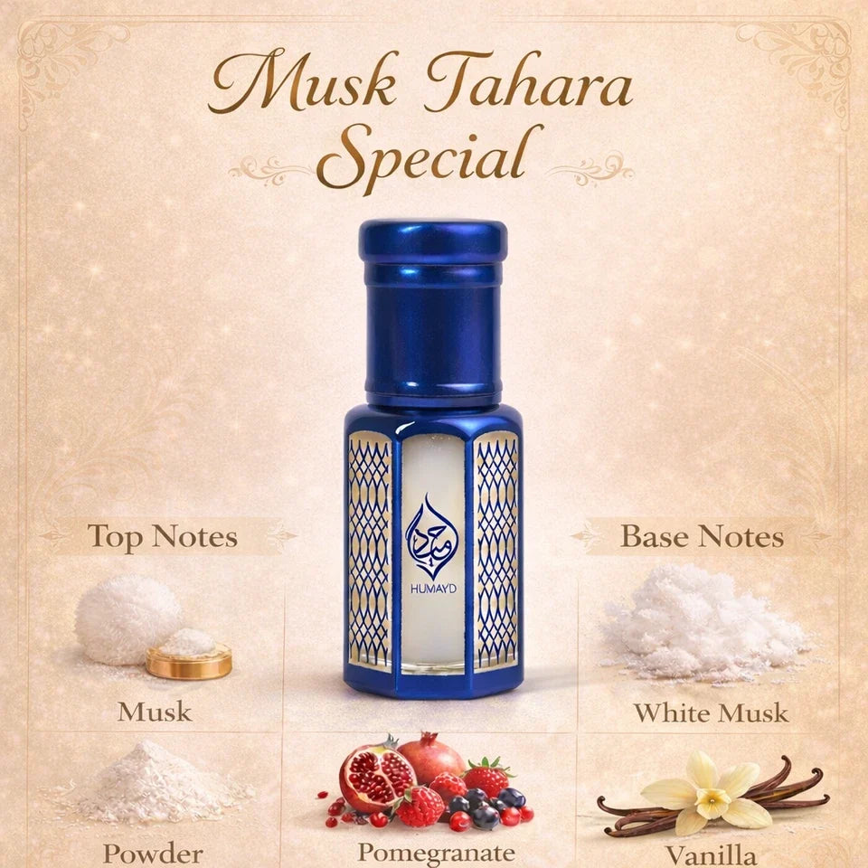 6ml Musk Perfume Oils – Arabian Attar Roll-On, Long Lasting & Alcohol Free
