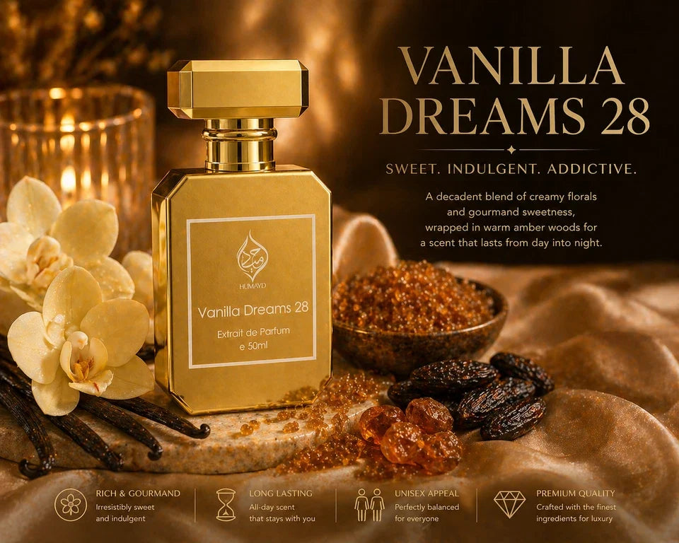 HUMAYD Vanilla Dreams Arabian Perfume Unisex | Gourmand Vanilla Fragrance 50ml