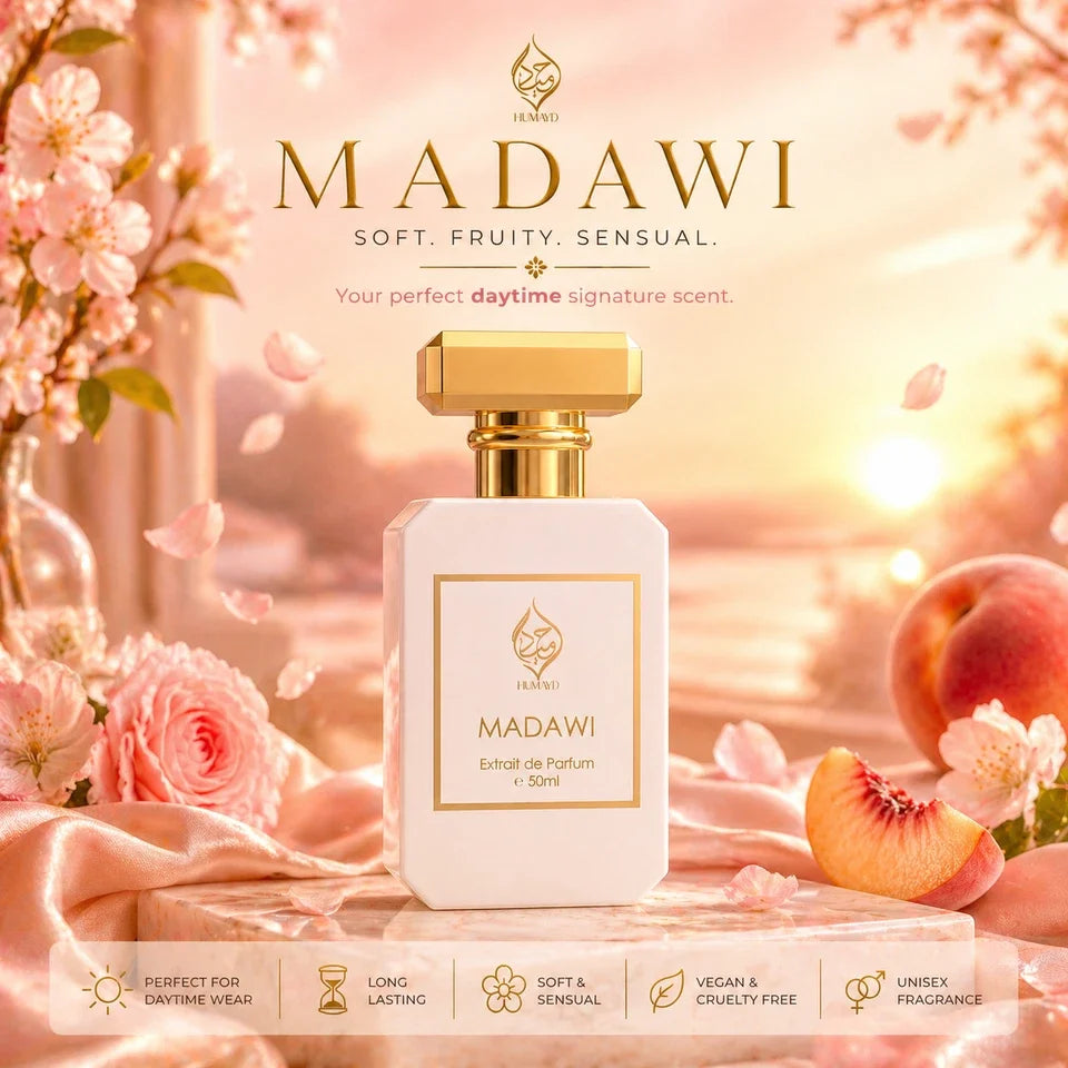 HUMAYD Madawi Extrait de Parfum Unisex | Arabian Long-Lasting Fragrance 50ml