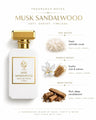 HUMAYD Musk Sandalwood Extrait de Parfum Unisex | Woody Musk Fragrance | 50ml