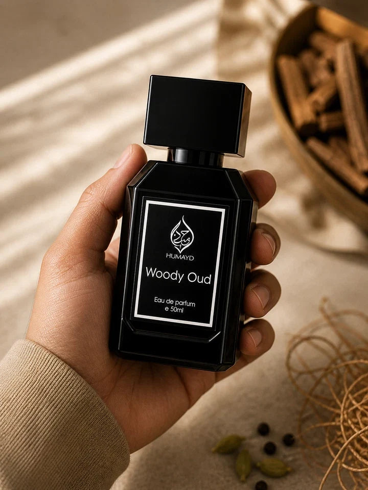 HUMAYD Woody Oud EDP Perfume for Men | Long-Lasting Arabian Oud Fragrance 50ml