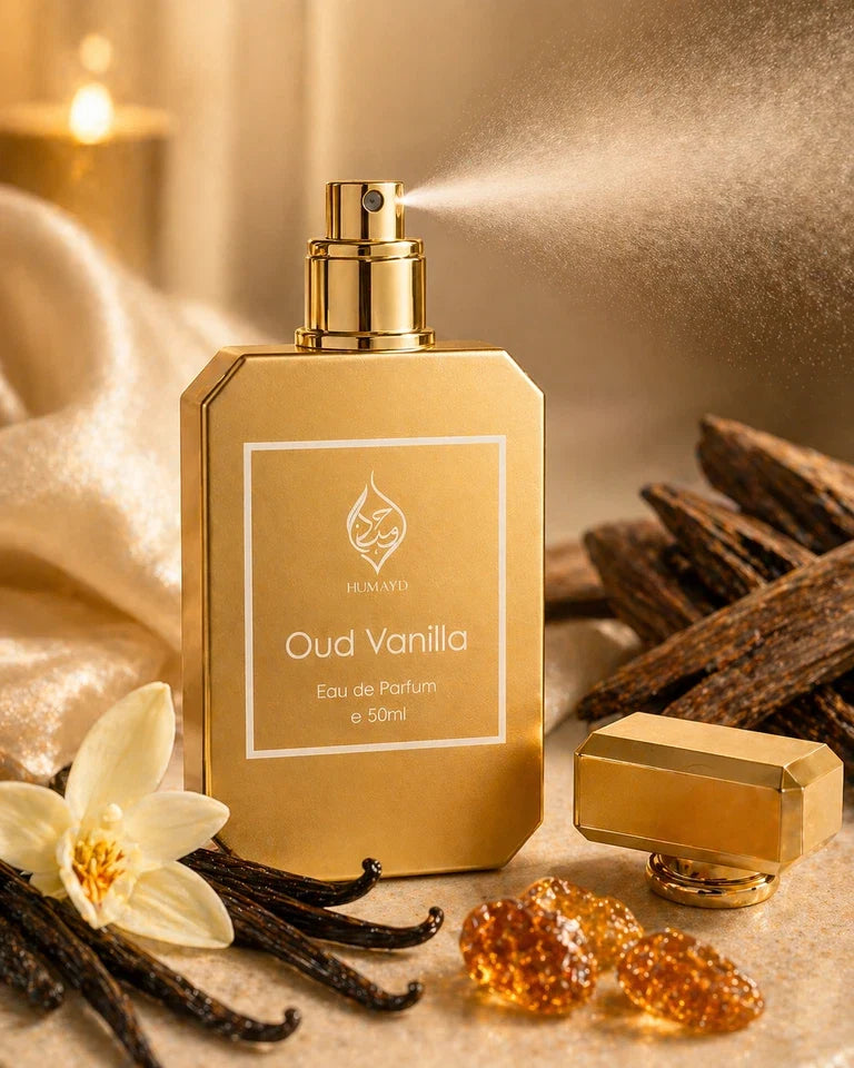 HUMAYD Oud Vanilla Perfume Unisex | Premium Gourmand Long-Lasting Fragrance 50ml