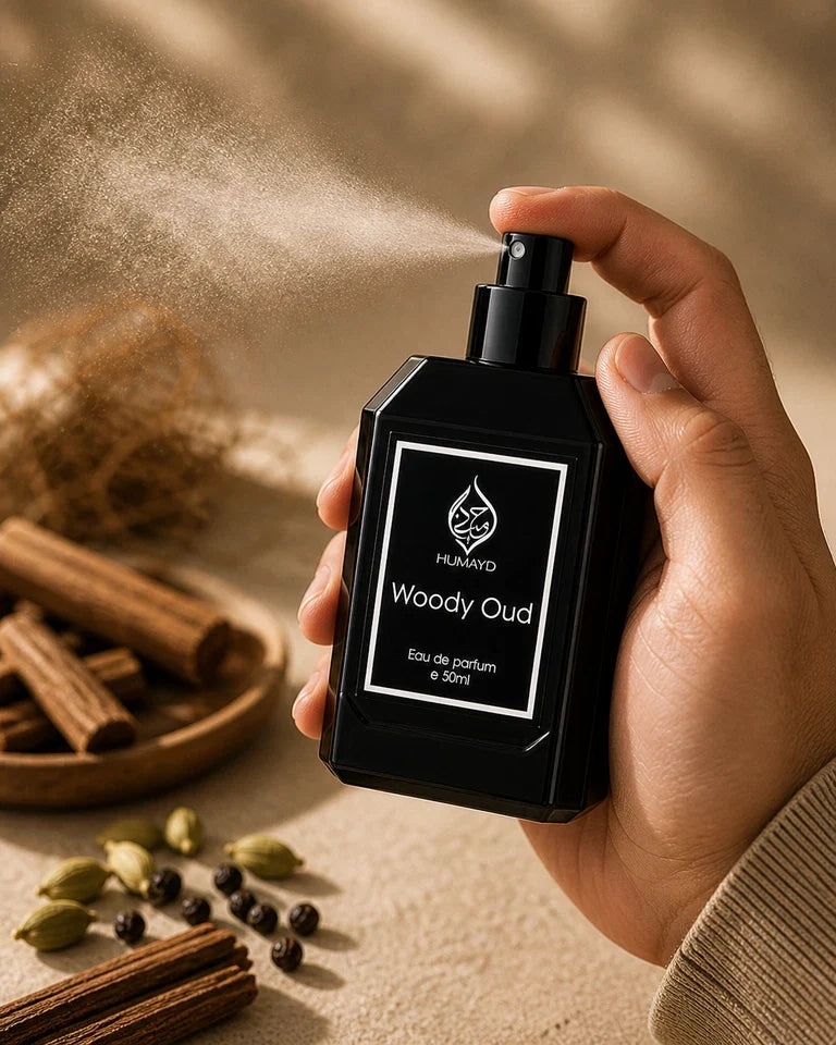 HUMAYD Woody Oud EDP Perfume for Men | Long-Lasting Arabian Oud Fragrance 50ml