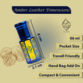 HUMAYD Amber Leather Perfume Oil for Men | Concentrated Oud Roll-On 6ml